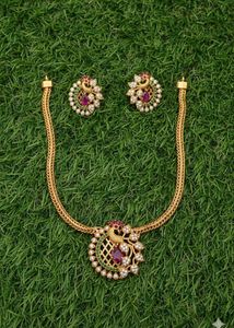 Pecocock Design Necklace Set