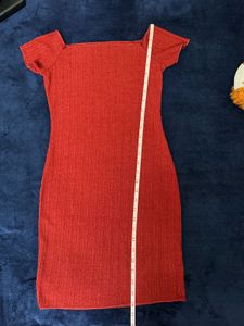 Shein Off Shoulder Lettuce Dress