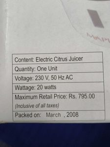 Electric Maple Citrus Juicer