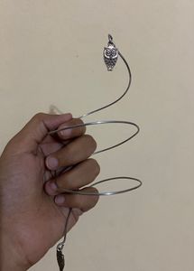 Unique Spiral Silver Handcuff