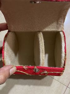 Red Embroidered Pouch