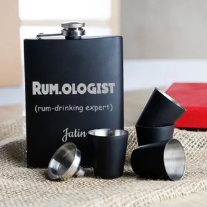 Hip Flask Gift Set with Box Packaging
