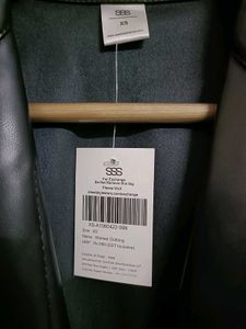SSS Faux Leather Blazer