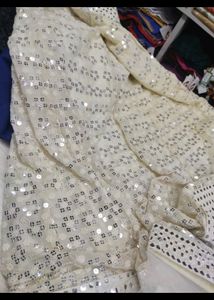 Off-white Lehenga