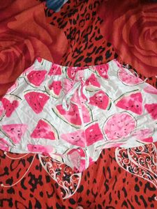 Cute Watermelon Print Shorts