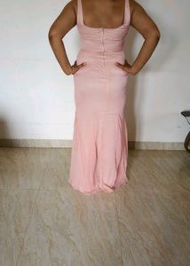 Peach Fish Cut Gown