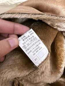 Very Shiny Fabric Full Length Suede Leather