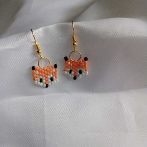 Beaded Fox Earrings🦊