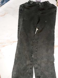 Acid Wash Black Jeans