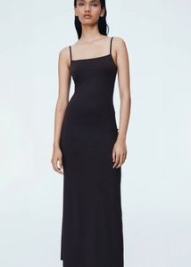 H&amp;M black Maxi Slip Dress worn once