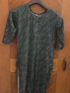 Vintage Style Blue Tunic Top