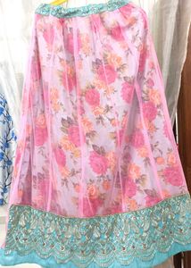 pastel pink And Blue Cute Lahenga✨