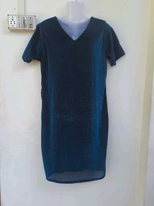 Sparkly Blue Mini Dress