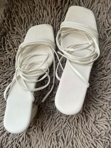 White Strappy Sandals