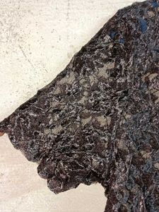 Trendy See-through Crop Lace Bolero Shrug Sheer