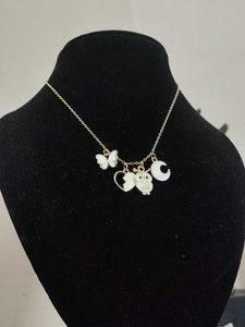 Charm Necklace: Owl, Butterfly, Moon