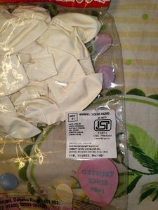 White Party Balloons Big Size - 50pcs