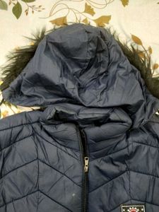 Navy Blue Puffer Jacket