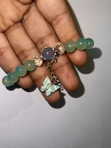Butterfly Charm Beaded Bracelet