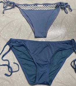 Combo of 2 Blue Tie-Side Bikini Panties