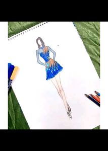 Ice Skating Model Sketched For Portfolio File