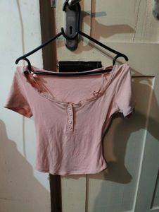 Cute Pink Crop Top