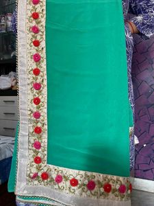Elegant Green Saree