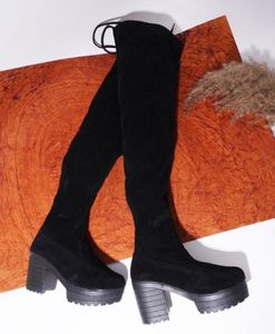 Black Knee High Boots
