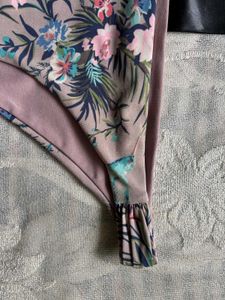 H&amp;M Reversible Tropical Bird Floral Bikini Bottoms