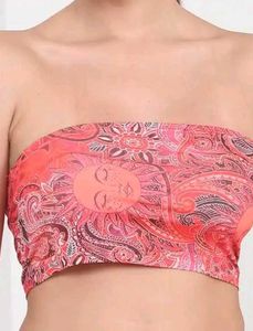 Paisley Print Tube Top
