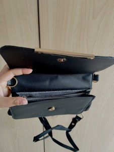 Black Quilted Crossbody Bag