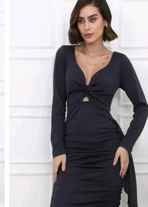 Elegant Black Bodycon Dress