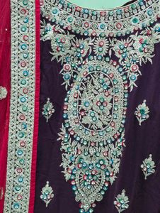Dark Purple Heavy Stonework Sharara