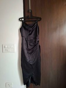 Satin Black Dress