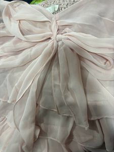 Peach Colored Flair Dress