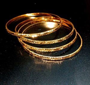 Set of 4 Gold Bangles