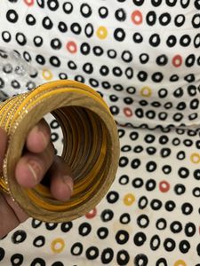 Unused Yellow Lac Bangles