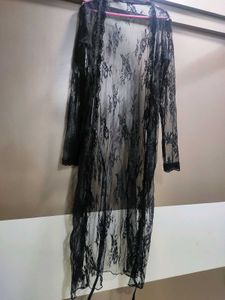 Lace Black Robe