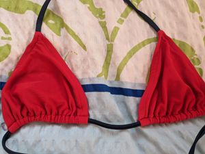 Red Colour Bikini Top