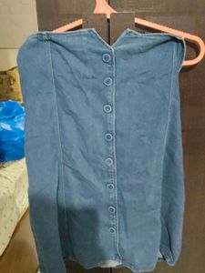 Denim Mini Tube Dress