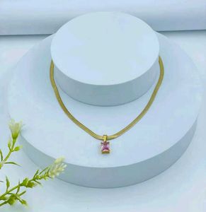 Pink Gemstone Necklace
