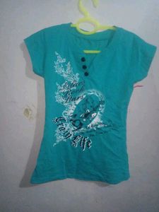 Blue Graphic Tee