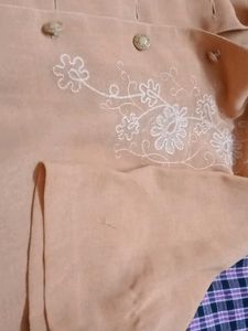 Light Orange Shirt Top