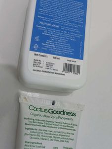 Facewash Duo The Derma Co &amp; Cactus Goodness