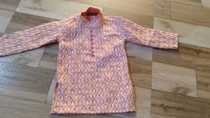 Pink Embellished Kurta For Kid
