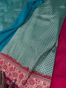New Elegant Green Banarasi Saree