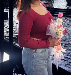 zara corset type crop top