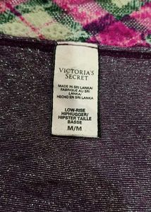 Purple Argyle Trim Panties