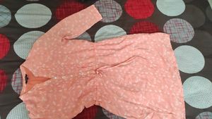 Peach 🍑 Colour Chiffon Tunic