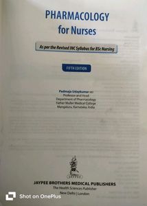 Pharmacology Textbook For Nursing Students